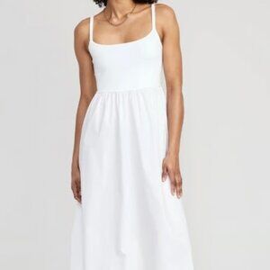 NWOT Old Navy Fit & Flare Combination Midi Dress - Size Medium